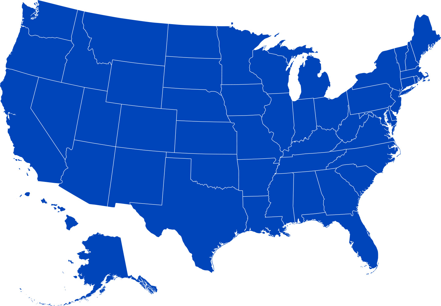 map of the US